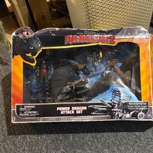 Dreamworks Dragon 2 Power Dragon Attack Set - 2014 New in damaged box